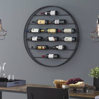 Circular wall 2025 wine rack